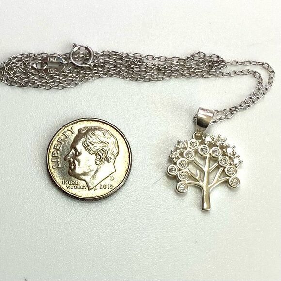 #AAU Tree of Life 925 Silver Pendant & 18” 925 Chain - Picture 5 of 11